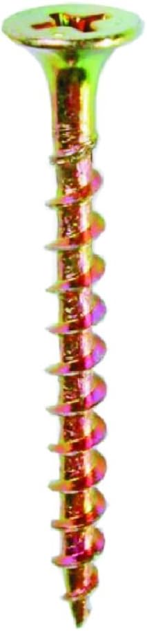 L.H. Dottie WRT61 Drywall Screw, Bugle Head, Phillips, 6 by 1-Inch Length, Yellow Zinc, 500-Pack