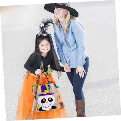 VOSAREA 2 Peças Saco De Doces De Halloween Sacolas Em Massa Sacos De Doces De Abóbora Balde De Doces