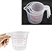 Lot de 3 verres gradués en plastique transparent pour mesurer 1 l 500 ml 250 ml