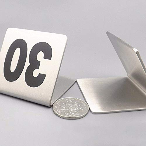 Números de Mesa de Acero Inoxidable de Alta Resistencia para Bares 5