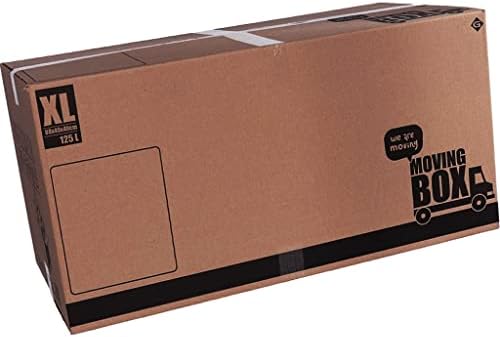 Bricoloco Large Cardboard Moving Boxes XL 80 x 40 x 40 cm. Capaci...