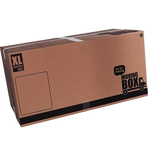 Bricoloco Cajas cartón mudanza grandes XL 80x40x40 cm. capacidad ...
