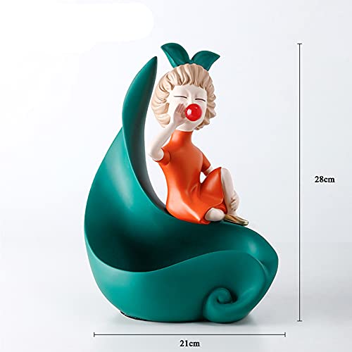 KLFD Statue di Ragazza con Ciotola di Caramelle