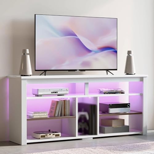 Bestier Mueble de TV Alto para televisores de 65