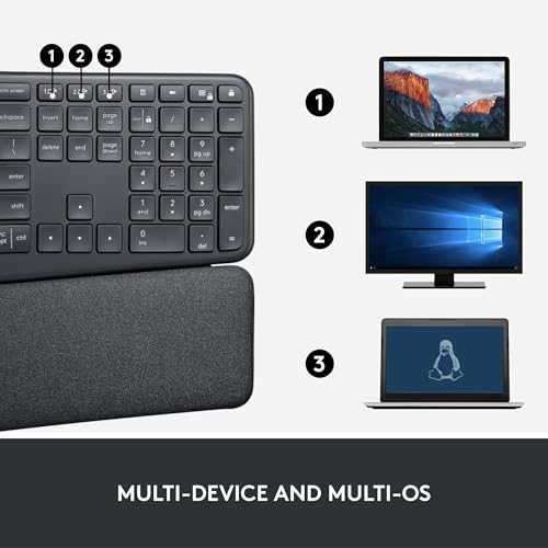 Logitech Ergo K860 Wireless Ergonomic Split Keyboard with Wrist Rest - image 9