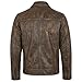 Mens Leather Jacket - Real Lambskin Classic Vintage Style Leather Jackets For Men Brown Leather Jacket for Mens (US, Alpha, Medium, Regular, Regular, Noir Burnished Tobacco)