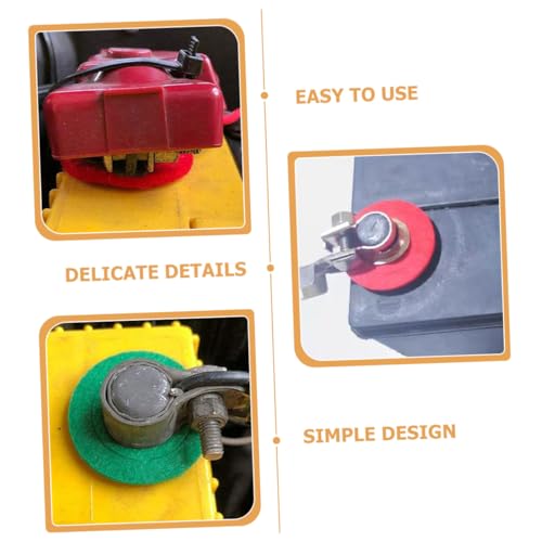 Beatifufu 8 Unidades Junta Do Terminal Da Bateria Arruelas Protetores Terminal Bateria Enchimento Do