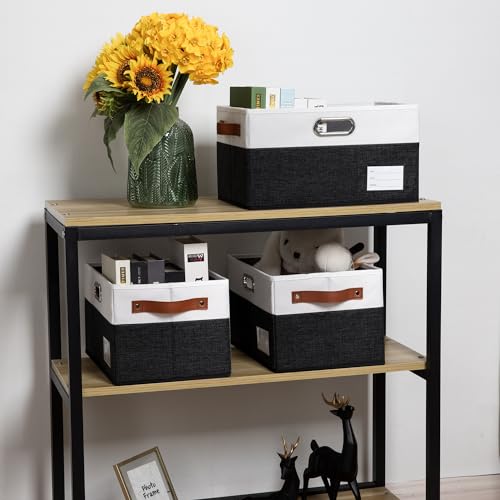 Foldable-Storage-Bins-with-Handles-3-Pack-Fabric-Collapsible-Storage-Boxes-Baskets-Cubes-Containers-with-Handles-for-Closet-Living-Room-Bedroom-Black-White-149x98x83