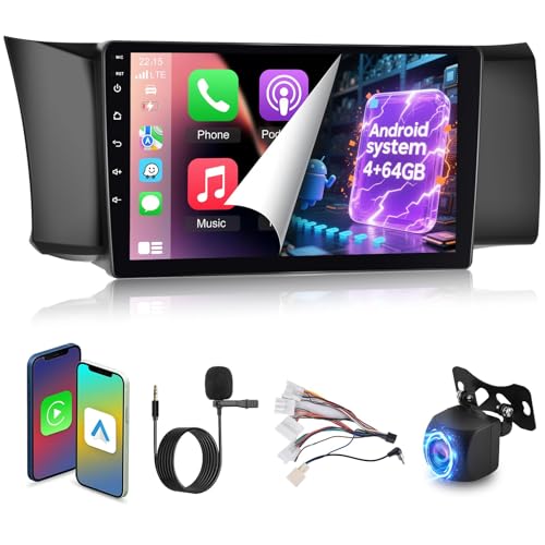 NHOPEEW [4+64G] Android 15 Radio for Toyota GT86 / Subaru BRZ 2012-2016: 9 inch IPS Touchscreen Upgrade Stereo - Wireless Carplay & Android Auto, 5G/WiFi, DSP/EQ, Custom Design + Backup Camera