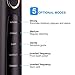 Bahfir Sonic Electric Toothbrush Ultra Cleaning Rechargeable 1 Time Charging 30 Days Use 5 Modes Power Toothbrush Waterproof 3 Brush Heads with Smart Timer for Adults and Kids, Black