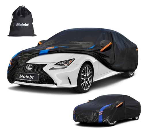 Image of Custom Fit Car Cover for Lexus is IS250 IS300 IS350 (2005-2026), Upgraded Waterproof All Weather Outdoor Auto Cover with Driver Door Zipper & Mirror Pockets, UV /Snow /Dust Protection