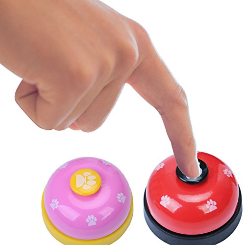 Naisicatar Haustier-Trainingsglocken für Hunde, interaktives Spielzeug für Welpen, Essen, Klingeln zum Lernen von Sauberkeit und zur Kommunikation, Weiß, 1 Stück - Image 5