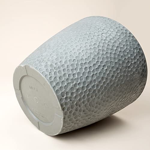 La Jolie Muse Outdoor Indoor Tree Planters - 14 Inch Large Planter Flower Pots Containers, Plant Pots, Storm Gray, Honeycomb #TOP4
