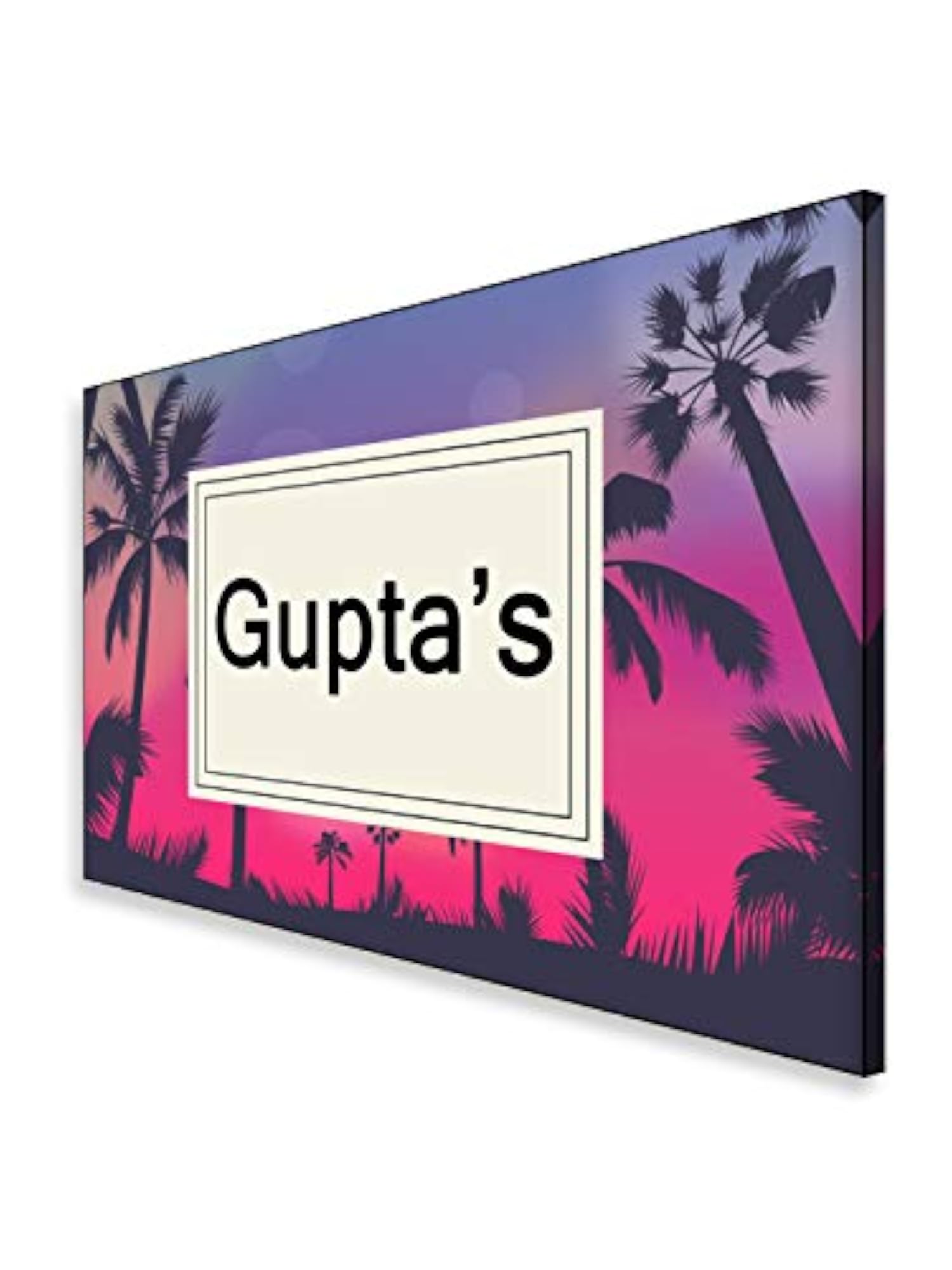 Printed Trees Home Name Plate