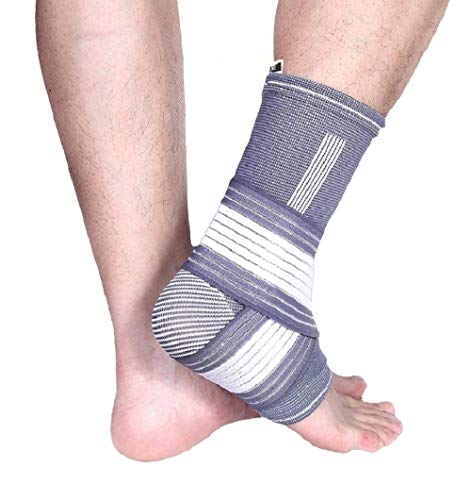 Ankle Brace - Ankle Support with Adjustable Compression Wrap for Men and Women, Ankle Sleeve Support for Volleyball Running Basketball,Foot Injury Recovery and Ankle Protector