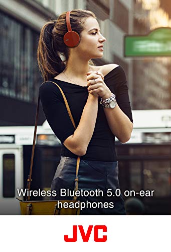 Jvc Ha-S23W Wireless Headphones - On Ear Bluetooth Headphones, Foldable Flat Design, 17-Hour Long Battery Life (Blue) #TOP5