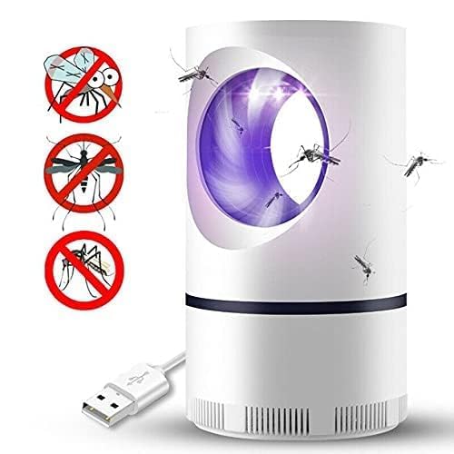 Image of Electric Mosquito Killer Lamp UV LED Bug Zapper Trap, USB Powered Insect Killer Light Chemical-Free Mosquito, Fly & Bug Control Lamp for Indoor Home, Bedroom & Kitchen Use (White)