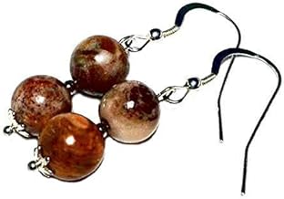 Petrified wood earrings, sterling silver, gift from Seattle, gift from Washington, official state gemstone