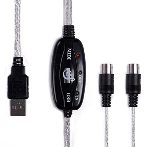 Adaptador de Cabo de Interface MIDI para USB para Cabo de Música de Bateria Eletrônica de