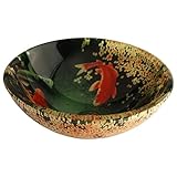 Koi and Lily Pond Glass Vessel Sink