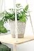 Mkono Macrame Plant Hangers Hanging Plant Shelf Indoor Wall Planter Decorative Flower Pot Holder Boho Home Decor, Set of 4