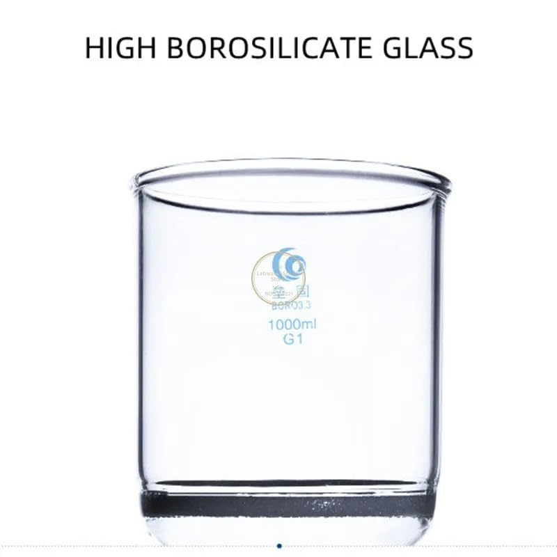 1 STÜCKE 35 ml bis 1000 ml Laborglas Buchner Trichter, Glaskerntrichter G1-G5 Porengröße zur Auswahl(500ml)