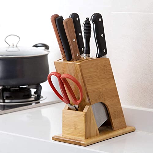 Estante for Cuchillos de Cocina de Bambú Bloque para Solucionar el Espacio 5