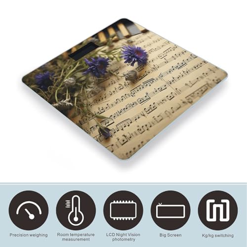 Báscula Digital de Baño con Pantalla LCD y Vidrio Templado miniatura 3