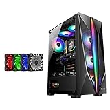 ⭐ pulito e bello case del computer, dimensioni: 400 * 208 * 460 millimetri, tutti i componenti hanno abbastanza spazio, adatto per il vostro primo PC generazione, PC teatro e giochi per PC