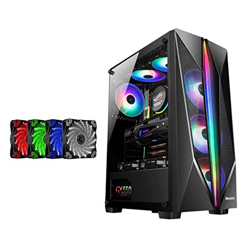 ⭐ pulito e bello case del computer, dimensioni: 400 * 208 * 460 millimetri, tutti i componenti hanno abbastanza spazio, adatto per il vostro primo PC generazione, PC teatro e giochi per PC