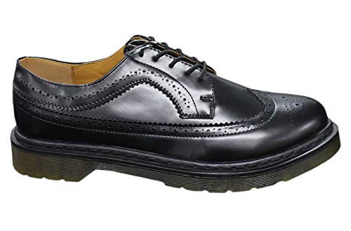Baskets homme Evoga Francesine cuir synthetique noir 44 confort anti fatigue