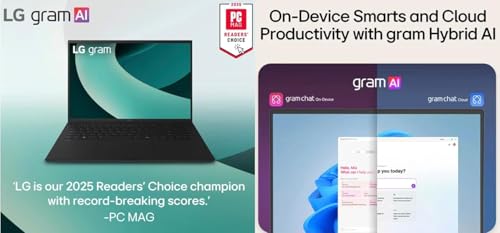 Image of LG gram Ultra-Light Laptop 17.0 inch Touchscreen IPS WQXGA Display | Intel Ultra 7-258V, 32GB LPDDR5X, 2TB SSD, Intel Arc 140V, Backlit KB, Thunderbolt 4, WiFi 7, Windows 11 Home w / DKZ Hub