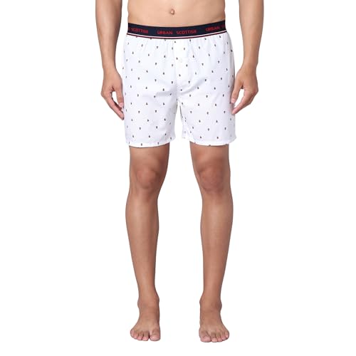 Image of Urban Scottish Men's Boxer Pants 100% Cotton Material with A Stylish Print Soft and Stretchy Elastic Waist Band Dynamic Movement and Hardwearing Stitching Breathable with A Gentle Snug Fit