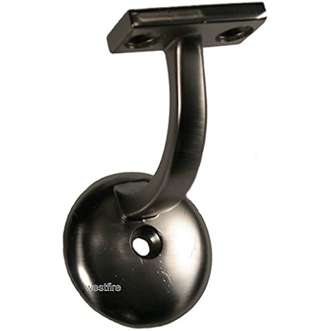 Ascension Stair Parts 3003LA-SN Long Arm Satin Nickel Heavy Duty Wall Handrail Bracket Cover