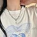Buyongwant Irregular Necklace Y2k Pendant Metal Women's Design Collar Chain Star Fashion Jewelry for 16.54 Inch