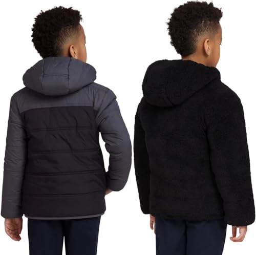 Eddie Bauer Kids Reversible Plush Hoodie Jacket3