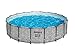 Produktbild Bestway Steel Pro MAX Frame Pool Komplett-Set mit Filterpumpe Ø 549 x 122 cm, Steinwand-Optik (Cremegrau), rund