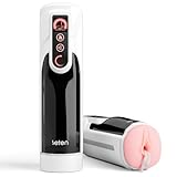 Elektrischer Masturbator für Männer, Realistische Masturbieren 10 Stoß & Variabler Schwenk Beheizter Taschenmuschi, Bürstenloser Motor Blowjob Maschine Penis Stimulation Sexspielzeug für die Männer