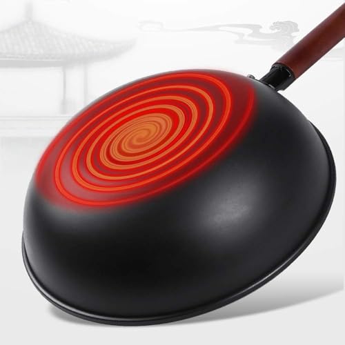 Wok tradicional de hierro 32 cm miniatura 6