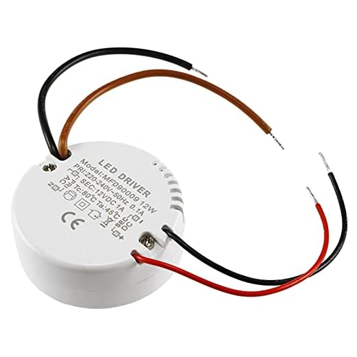ChiliTec LED Trafo Netzteil 12V 12Watt Rund Transformator 230V auf 12 V für LED Beleuchtung ØxH 55x23mm passend für Unterputz Dosen