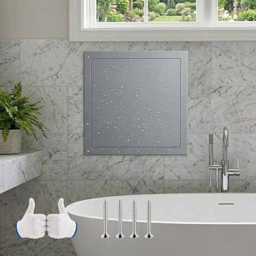 �V��_���� 250x250 450x450 600x600mm �Ǘp �A���~�g �������b�L�|�� �v�b�V���� �z�ǉB���J�o�[ �A�N�Z�X�h�A �ݔ� �����e�i���X�p�l�� �V��_����(Gray,350x350mm)
