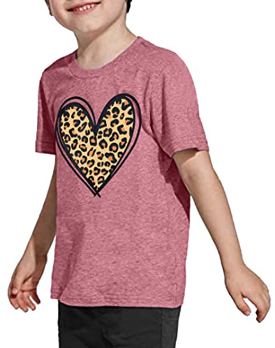 Image of LAZYCHILD Kids Valentine Shirt Girls Valentines Day Shirts Heart Graphic Long Sleeve Striped Tee Tops 5-14 Years