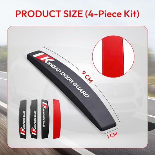 Image of Car Door Handle Scratches Guard Protector Transparent PU Sticker Set of 4 Pcs Compatible with (Door Edge Guard)