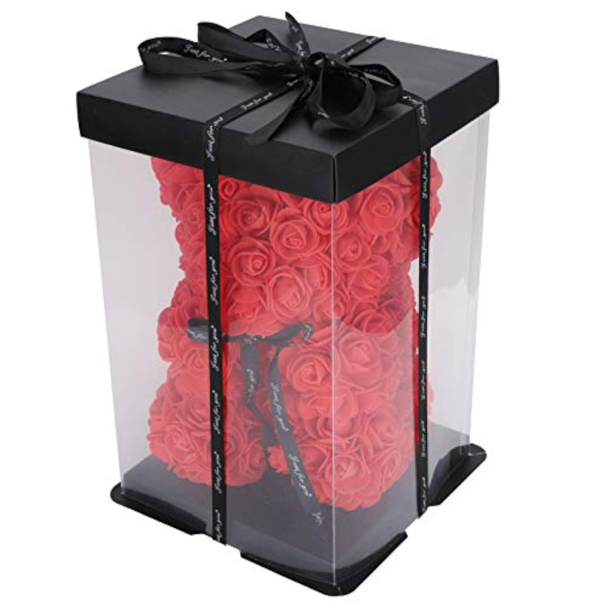 Handmade Flower Teddy Bear Gift Box, Eco-Friendly