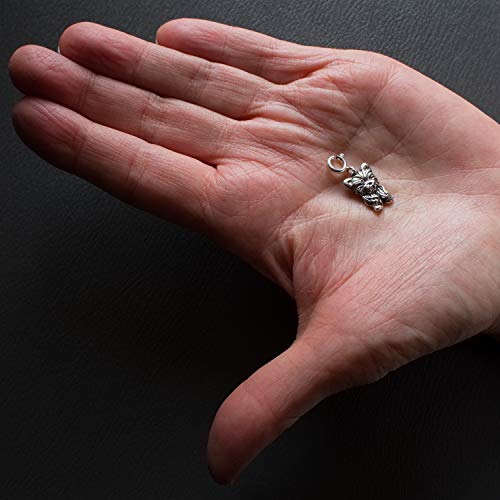The Magic Zoo Sterling Silver Yorkie Puppy Charm For Charm Bracelet #TOP4