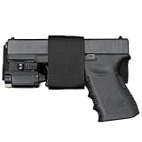 ACETAC Universal Pistol Holster for CCW with Hook and Loop System, Handgun Wrap with Adhesive Backin
