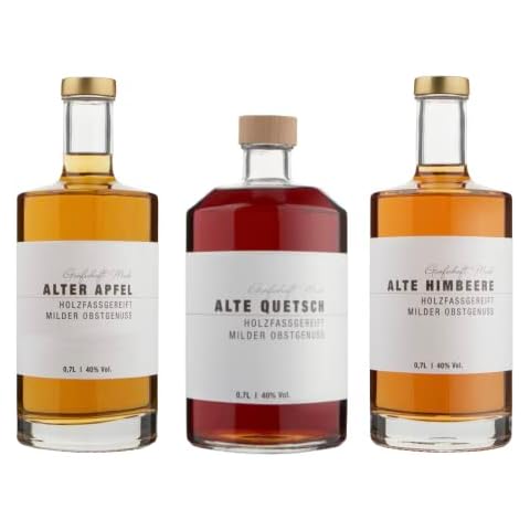 Grafschaft Mark Mix 3 x 0,7 L, Alte Himbeere, Alte Quetsch & Alter Apfel Cover
