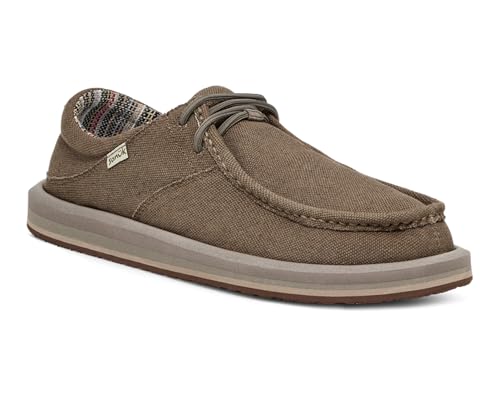 Image of Sanuk Mens Single Fin Loafers for Men | Mens Shoes | Slip On Shoes for Men | Men's Slip-on Loafers | Comfort Foam Footbed