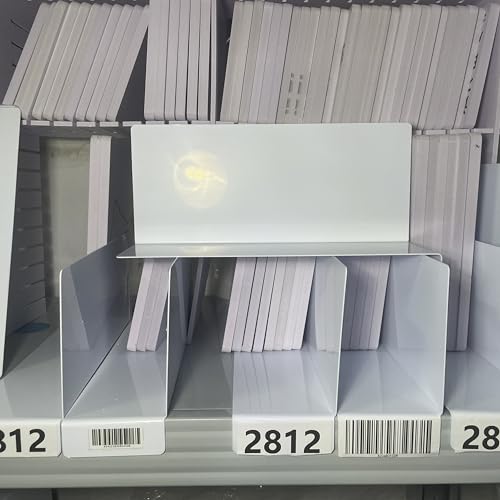 20 separadores de estantes de 28 x 12 cm y para etiquetas de biblioteca, etiquetas de estantería, indicaciones de numeración de libros, clasificación de separación de estanterías y guías de archivos. - imagen 7
