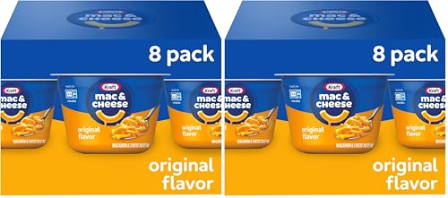 Kraft Original Easy Microwavable Macaroni and Cheese Cups (8 ct Box, 2.05 oz Cups) (Pack of 2)